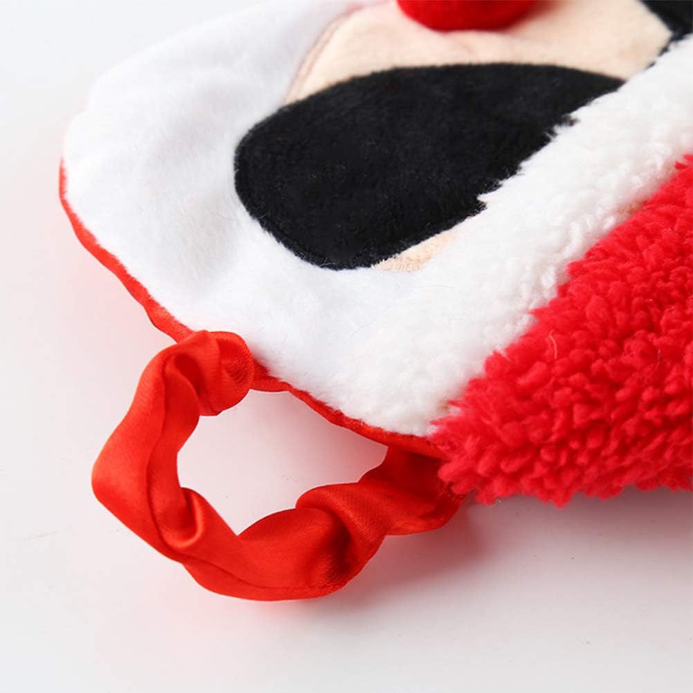 Amosfun Santa Sunglasses Sleep Eye Mask Christmas Eye Mask, Red - Image 3