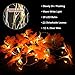 2 Pack Maple Leaves Garland String Lights 40 LED Lights 20ft Waterproof Fall Decoration Seasonal Lights for Holiday Party Indoor Outdoor Decor Birthday Gift 3AA Battery Operated