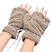 Arshiner Women Cat Bear Paw Claw Soft Winter Gloves