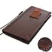 JAFO Genuine Real Leather Case for Apple iPhone 8 Plus Book Wallet Thin Cover Handmade Retro Luxury Cards Slots Slim Brown Daviscase