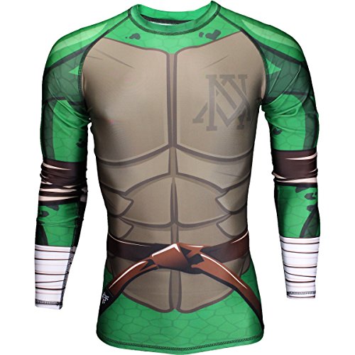 Newaza Apparel Turtleguard Ranked Rashguard Brown Small