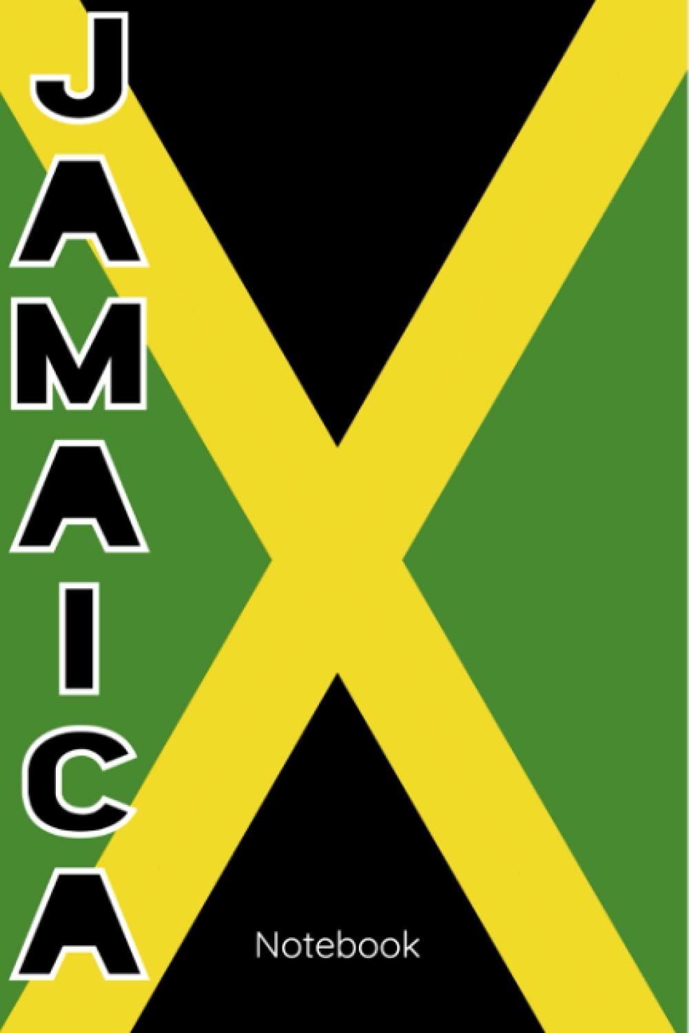 Jamaica Flag Notebook, size 6×9, 100 pages: Jamaican notebook