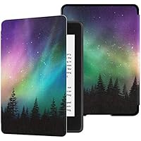 Kindle Paperwhite Case 10th Multicolored Northern Lights Aurora Borealis On Kindle Paperwhite E-Reader Protective Case Case with Auto Wake/Sleep Kindle Paperwhite Cover 2018 10th Generation 2018