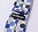 HISDERN Mens Blue Ties Classic Woven Tie and Pocket Square Formal Business Polka Dot Neckties Handkerchief Wedding Party Silk Ties for Men