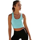gyprprer Women's 100% Merino Wool Sports Bra,Wireless Racerback Sports Vest for Hiking, Yoga & Outdoor Activities