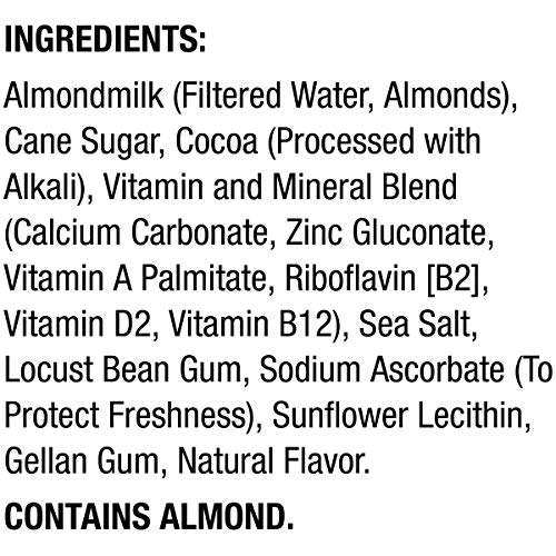 SILK SHELF-STABLE ALMONDMILK SINGLES, DARK CHOCOLATE, DAIRY-FREE, VEGAN, NON-GMO PROJECT VERIFIED, 8 OZ. (PACK OF 18)