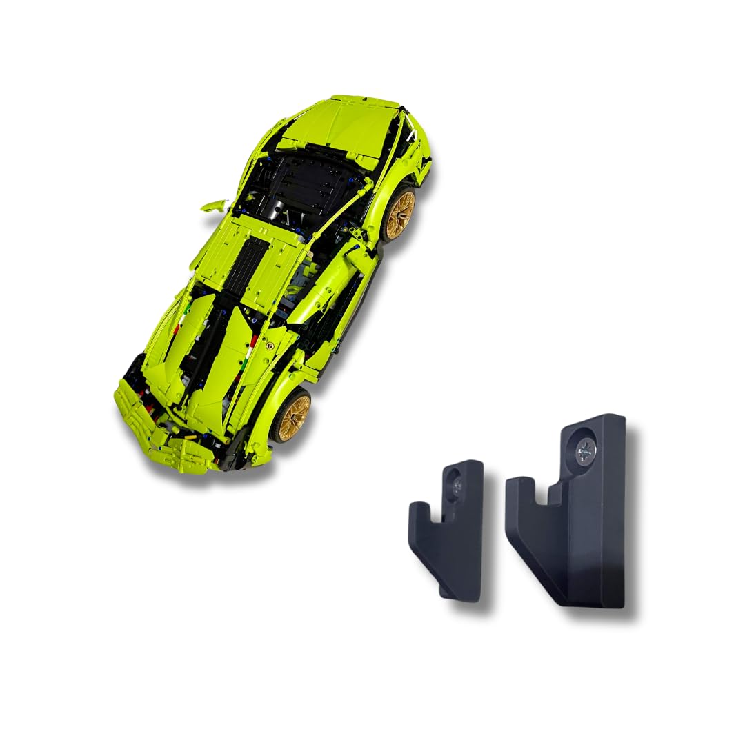 ThreeDimensionalDesigns Wall mount for lego Technic Lamborghini Sian 42115 Lambo Display Bracket Hook - UK Made