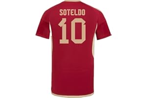 PRO SOCCER SPECIALISTS Soteldo #10 Venezuela Home Soccer Jersey La Vinotinto 2023/24