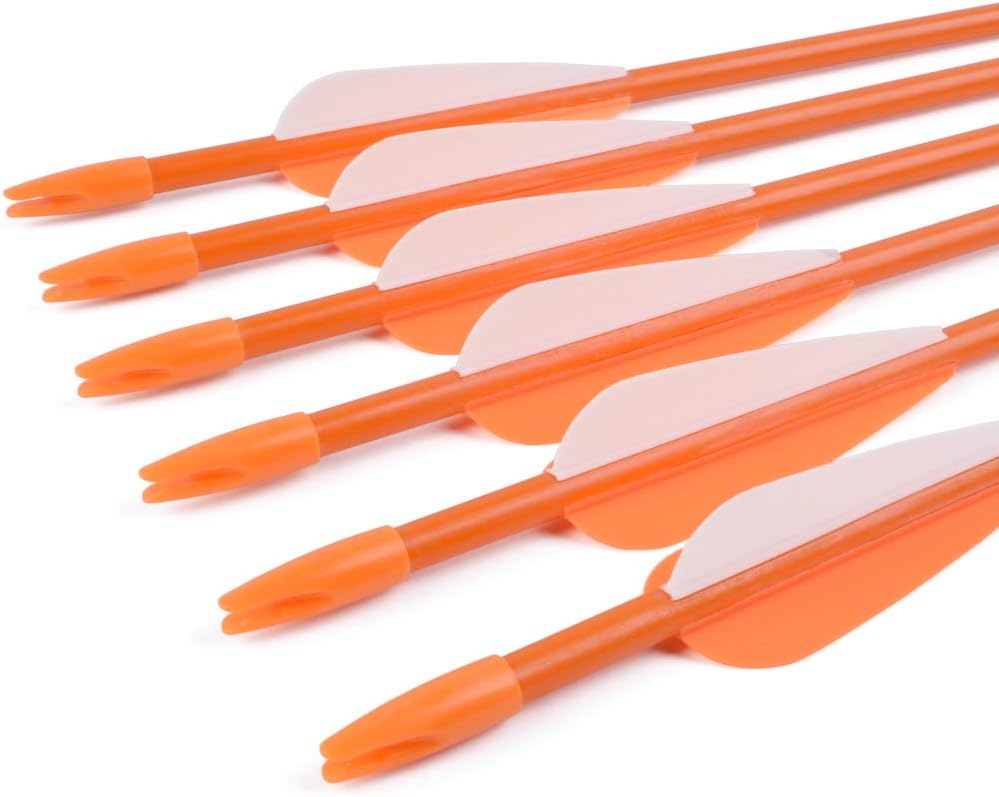 NIKA ARCHERY Fiberglass Arrows Youth Kids Practise Recurve Bows Compound Bow Shooting 12 pcs 28 inch Shafts : Sports & Outdoors