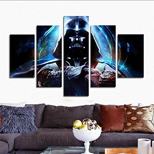 HtpArt 5 panel modern art wall Stormtrooper Star Wars movie poster wall decoration painting fine art print on canvas (unframed) htp41 50 inch x30 inch