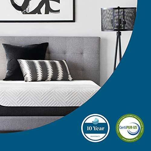 LUCID 12 Inch Hybrid Mattress Bamboo Charcoal and Aloe Vera Infused