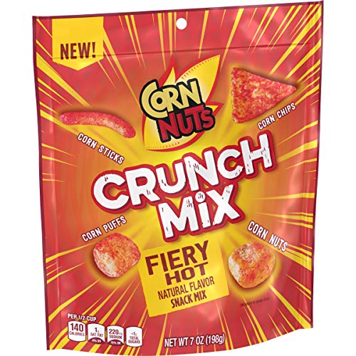 CORN NUTS CRUNCH MIX FIERY HOT SNACK MIX, 7 OZ BAG