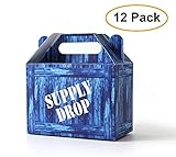SUYEPER Game Party Box Party Supply Drop Box For Birthday Party Themed Party Supplies Favors (12 Pack)