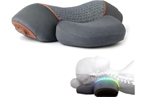 Callixe Thera Pillow Massage Neck Hump 3-in-1 Comfort Support for Neck Shoulder Upper Back, Portable Relaxation for Home Offi