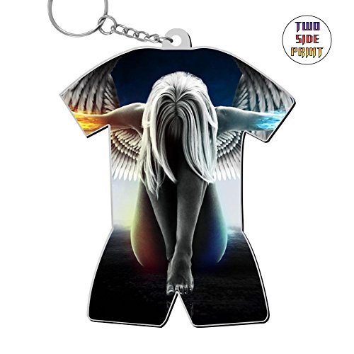 Custom Keychain Wings Woman Keyring World Cup Polo Shirt Logo Key Ring Key Fob Alloy Nice Gift