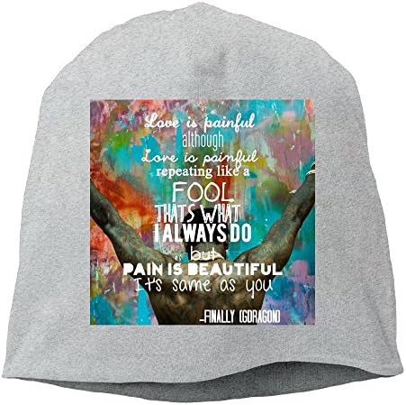 G-dragon Finally Lyric Cuffless Beanie Hats Knit Skull Caps Winter Beanies Watch Cap For Men Women