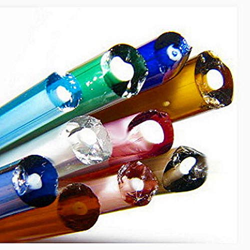 Glass Color Rods Application Devardi Glass Handmade 1 lb Bi-Color COE 104 Glass Rods, Lampwork ...