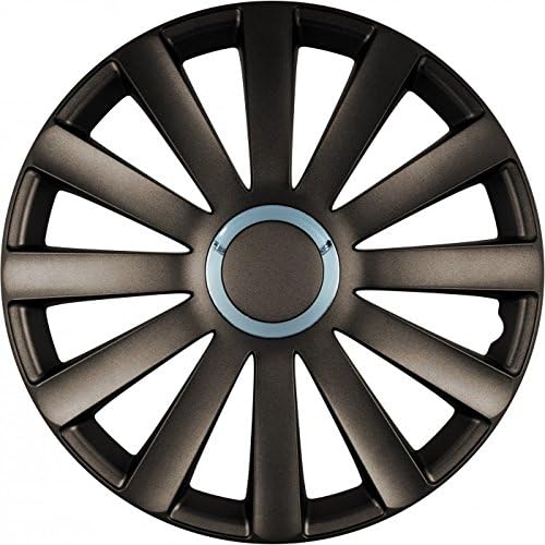 Brand New car Trims set of 4 14'' 15'' 16'' Hubcaps/Trims Spyder Pro Grey Nylon (15 inch)