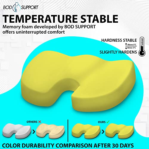 BOD SUPPORT Seat Cushion with Straps Seat Cushions for Office Chairs, Car Seat Cushion for