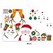 Xiting Christmas Wall Stickers Living Room Xmas Santa Claus Snowman Elk Wall Stickers Bedroom Window Decor Retail Store/Coffee House/Restaurant/Supermarket/Dress Shop