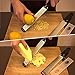 LEMCASE Lemon Zester and Cheese Grater - Citrus, Parmesan, Chocolate, Nutmeg, Garlic, Ginger - Silicone Handle and Stainless Steel Blades with Protective Cover | Black (2 Piece Set)
