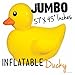 GIANT Inflatable Rubber Ducky Duck ~ Pool Float Toy Party Outdoor Fun