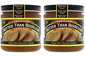 Better Than Bouillon Premium Turkey Base, Made with Roasted Turkey, 38 Servings Per Jar 8 Ounce (Pack of 2)