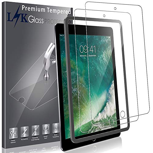 LK [2 Pack Screen Protector for iPad Mini/iPad Mini 2 / iPad Mini 3 Tempered Glass 9H Hardness HD Clear, Case Friendly