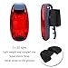 UOKOO LED Safety Light (4 Pack) Refun Waterproof Red Flashing Bike Rear Tail Light with Free Clip on Velcro Straps for Running, Walking, Cycling, Helmet etc