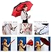 AIGUMI Reverse Folding Umbrellas C-Shaped Handle Golf Umbrella Double Layer Inverted Self Standing Umbrella