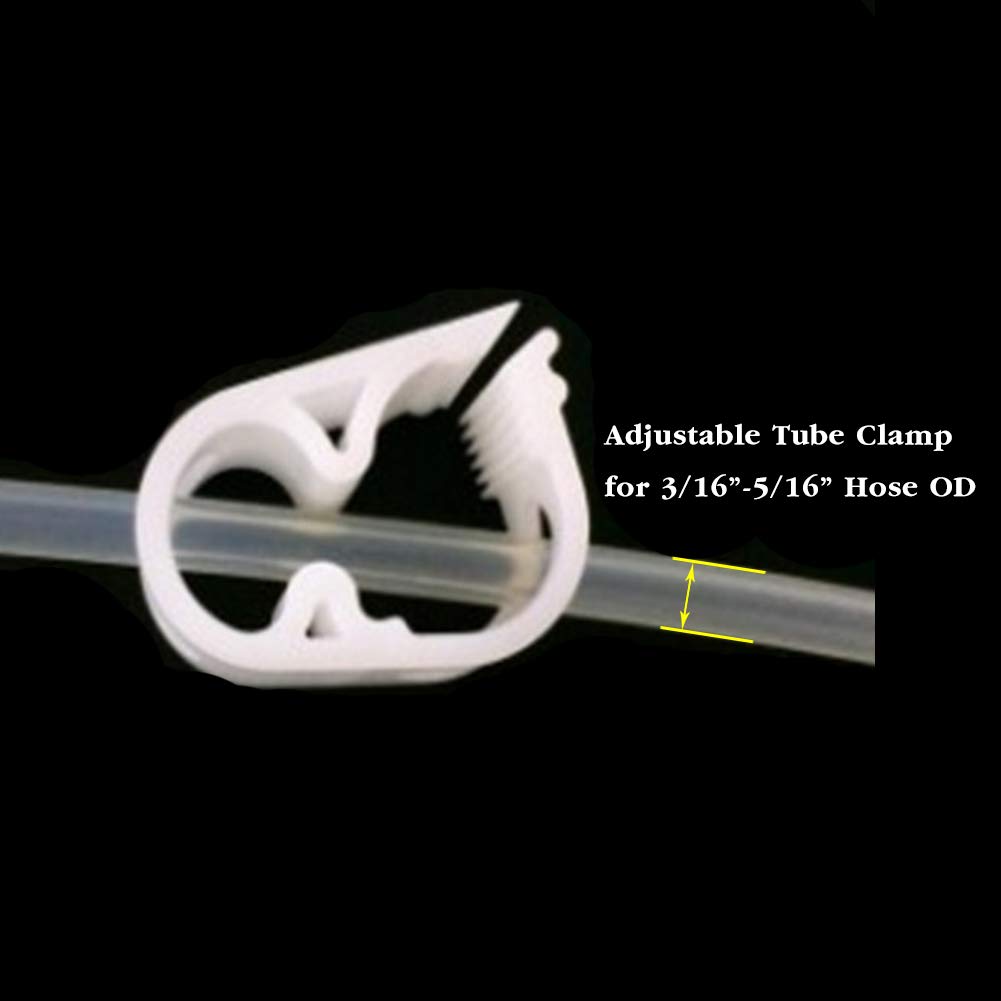 Pack of 5 Quickun Plastic Tube Tubing Clamps Shut Off Hose Clamp Water