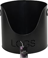 Sterling Ventures Modern Fireplace Log Holder Wood Basket Firewood Storage view 2