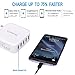 Lumsing Quick Charge 2.0 Multi-Port USB Wall Charger,40W Charging Station Dock, 1 Port QC2.0 + 4 Port with Smart IC Technology, 5 Port Wall Charging Hub for SmartPhones-Grey