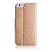 iPhone 6 Plus Case; Thankscase iPhone 6 Plus Wallet Case Slim Case with a Bonus Screen Protector, with The Great Pattern for iPhone 6 Plus 5.5 Inch .(Gold)