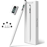 DIGIROOT iPad Apple Pencil 2025-2018, LED Power Display Stylus Pen for iPad | 3X Fast Charge, Compatible for iPad A16 11/10/9/8/7/6, Pro 11"/12.9"/13''/M4, Air M3/M2/5/4/3, Mini 7/6/5