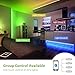 Novostella Smart RGB LED Strip Lights Kit, 20ft Wireless Flexible Color Changing 5050 LEDs, Waterproof RF Remote 12V Dimmable LED Tape for Home Lighting, Working with Alexa Goolge Assistant, UL Listed