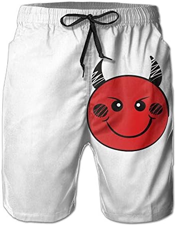 ZAPAGE Men Cute Demon Boardshorts Quick Dry Sports Men's Surfing Boardshorts With Pocket
