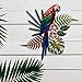 Parrot Metal Wall Decor - Hand Painted Wall-hanging - 3D Design - Striking Wall Décor – 14 ½” x 17” - Indoor or Outdoor Covered Areas – Home Art Decoration