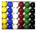 SKEMIX 30 new Solid Color Replacement Marbles Wahoo Aggravation Board game GLASS Wa Hoo