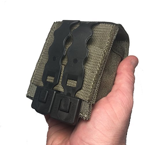 The double dip / chew can tactical military pouch - Ranger Green
