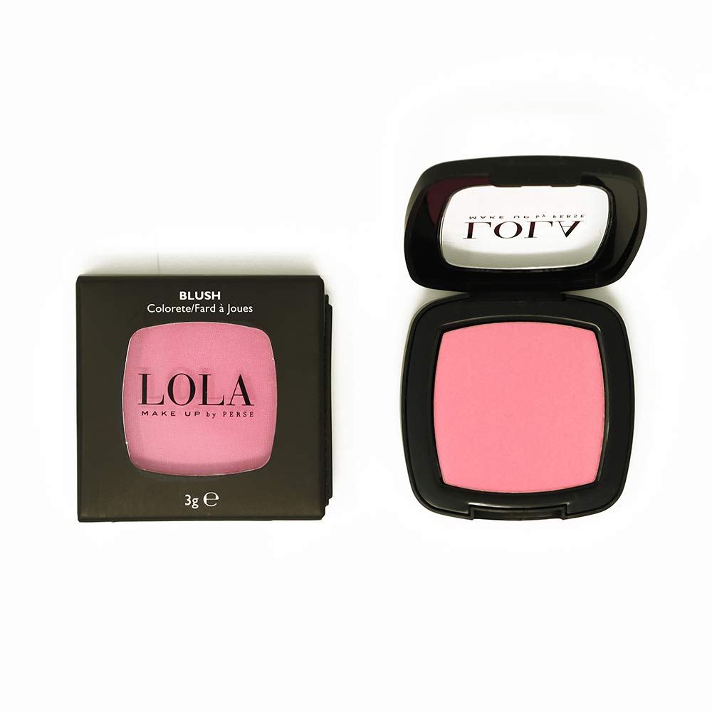 LOLA Blusher Mono – Long-Lasting Powder Blush, Sweat-Resistant, Non-Greasy Glow, Matte or Shimmer Finish, Brightening Cheek Colour – 002 Hot Pink