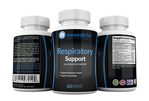 Lung Detox Cleanse Supplement for Bronchial Wellness & Natural Respiratory Support for Cigarette Smokers - Vegetarian Friendly Nasal Decongestant- 60 Capsules - Made USA by Neonutrix- Non-GMO - Thumbnail 3