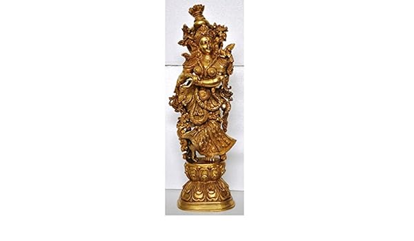 Amazon Com Aakrati Goddess Radha Ji Brass Statue Unique Gift And
