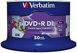 Verbatim DVD+R Double Layer 8.5GB 8x Speed 50 Pack Spindle Scratch Protection