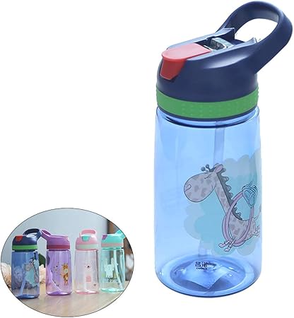 Binghong3 450ml Kids Water Bottle With Straw Bpa Free Children Water Drinking Kettle Healthy Plastic Portable Sports Bottle 1pc Random Color Binghong3 Amazon Co Uk Kitchen Home