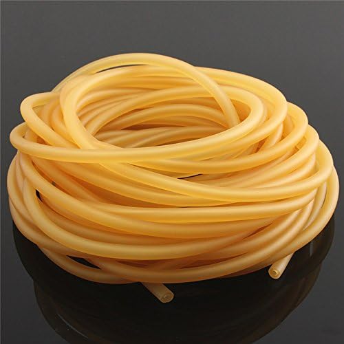 GGGarden Yellow 2x5mm Natural Latex Rubber Surgical Band Tube Elastic Rubber Rope For Game 1/2/5/10M - 1m