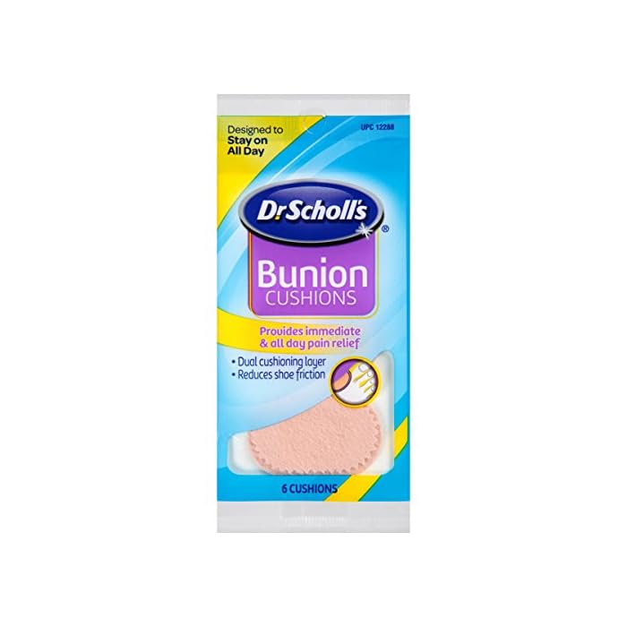 Dr. Scholl's Bunion Cushions, 6ct (Pack of 8) // Dual Cushioning Layer Provides Immediate and All-Day Bunion Pain Relief…