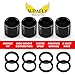 Genuine Metal Skateboard and Longboard Professional 4 Spacers & 8 Speed Washers And Bearing Spacers Speed Kit Black By Supafly Skate Company