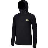BASSDASH Men’s UPF 50+ 1/4 Zip Fishing Hoodie Shirt Quick Dry Performance Long Sleeve Sun Protection FS24M