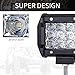 KIngopt 2x 4inch Triple Rows LED Light Bar Spot Beam